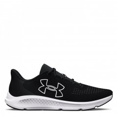 Under Armour Charged Pursuit 3 Big Logo Running Shoes Mens Black/White