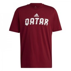 adidas Qatar Tee Sn99 Red