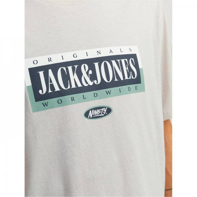 Jack and Jones Cobin Short Sleeve T-Shirt Moonbeam