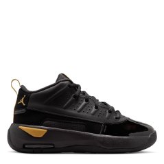Air Jordan Kids' Max Aura Basketball Trainers Black/Mtllc Gld