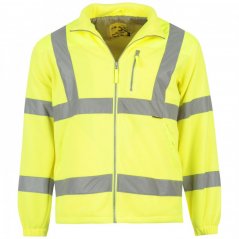 Dunlop Hi Vis Fleece Jacket Mens Yellow