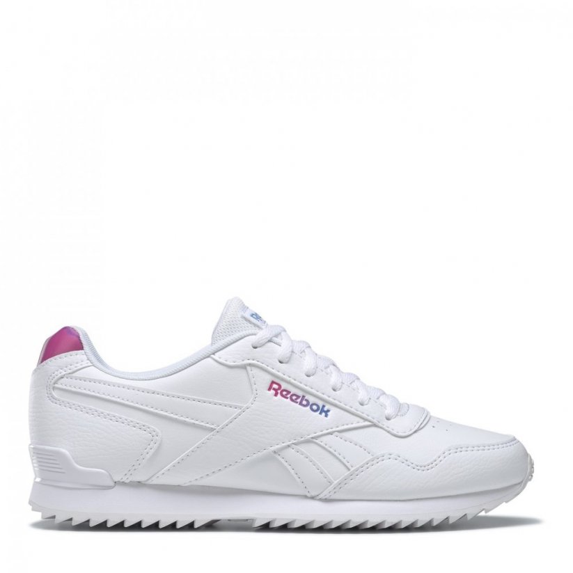 Reebok Glide Ripple Clip Shoes White/Pink/Blue