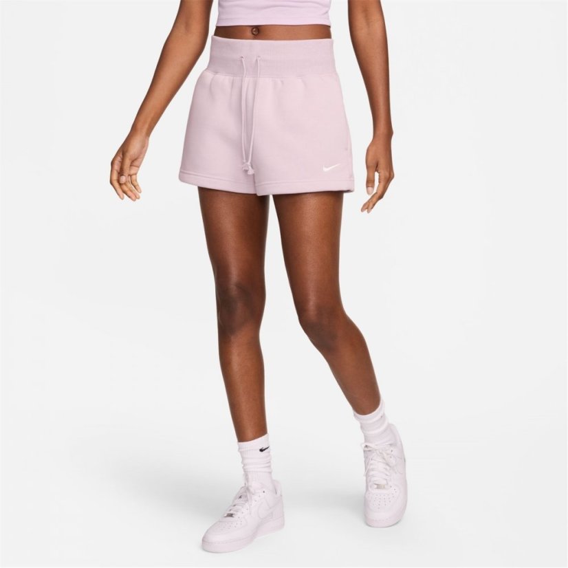 Nike Sportswear Essential French Terry Shorts Womens Plaitnum Violet