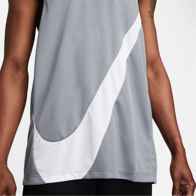 Nike Dri-FIT Basketball Crossover Jersey Mens Grey/White