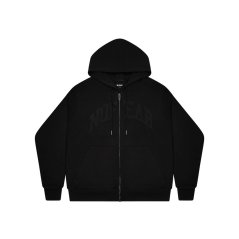 No Fear Mens Padded Zip Up Hoodie Black
