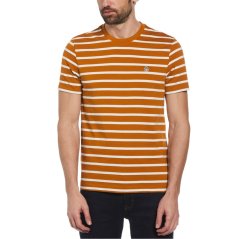 Original Penguin Penguin Breton pánské tričko Sudan Brown