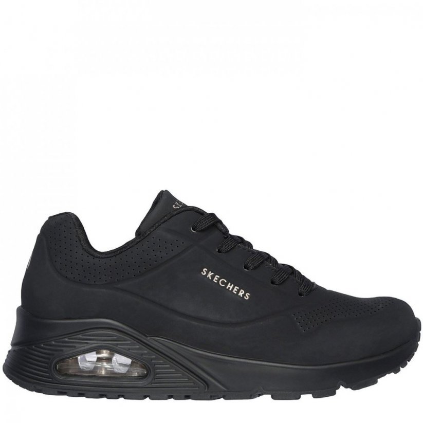 Skechers UNO Stand On Air Trainers Womens Black