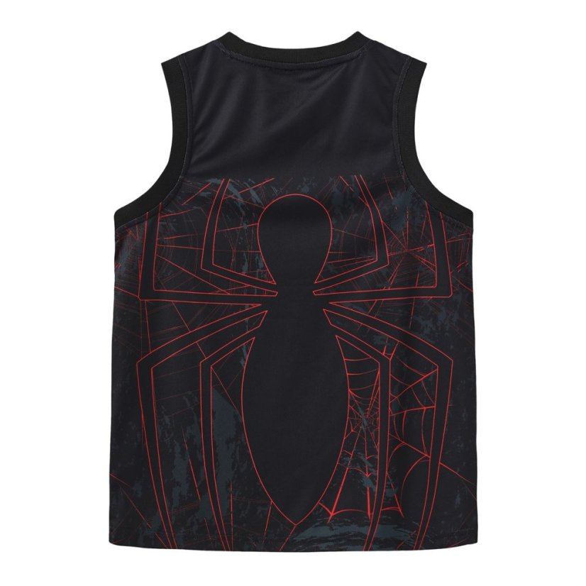 Everlast Spiderman V-Neck Vest Juniors Black