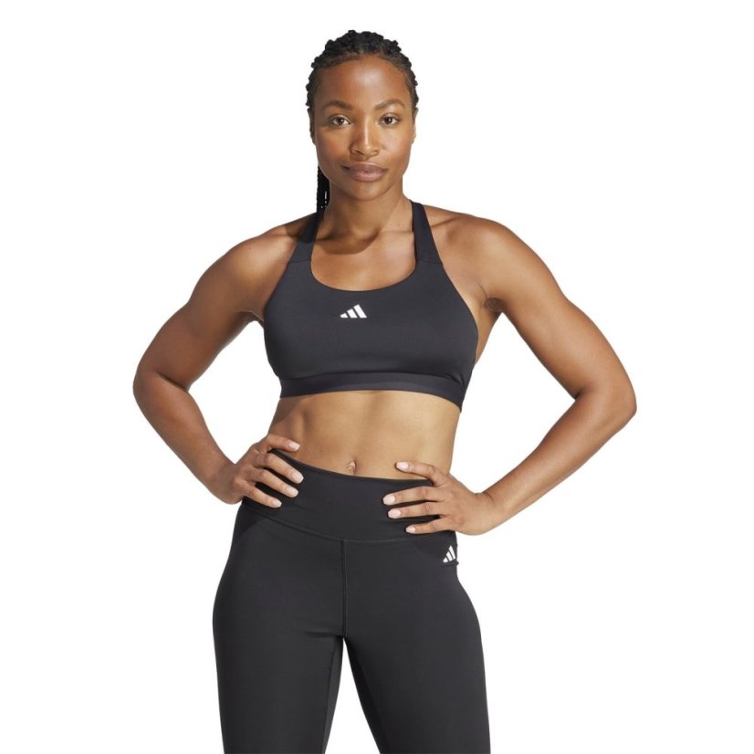 adidas TLRDREACT Training High-Support Bra Black/White