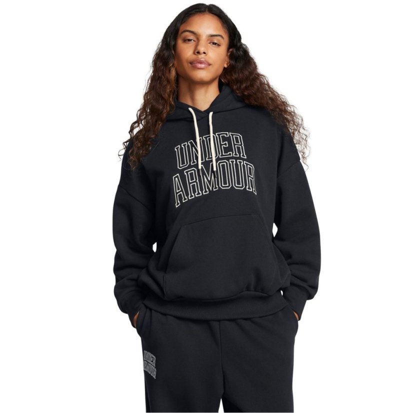 Under Armour Women's Icon Heavyweight Oversized Hoodie Black