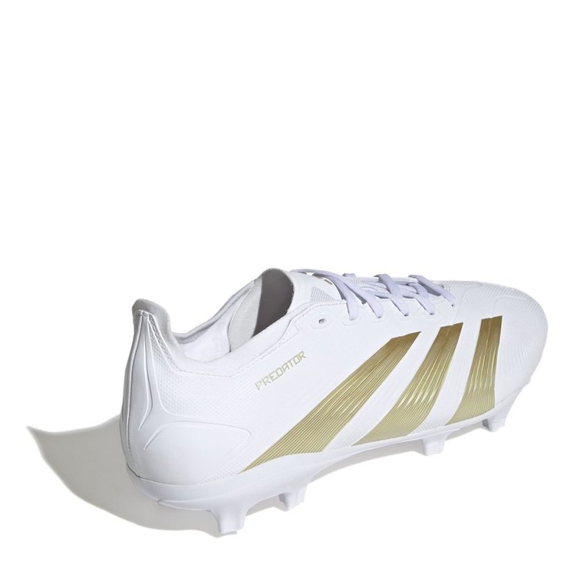 adidas Predator 24 League Firm Ground Boots White/Gold/Bge