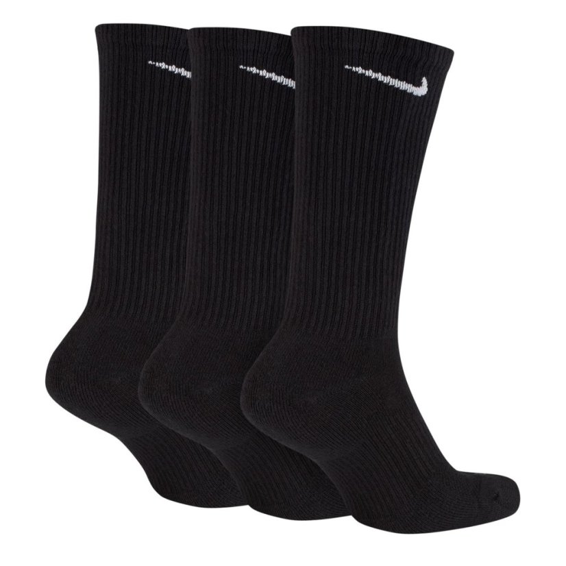 Nike 3 Pack Crew Socks Mens Black