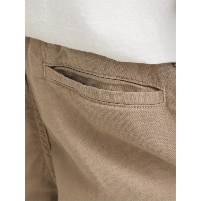 Jack and Jones Kids' Linen Woven Tracksuit Shorts Crockery