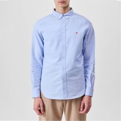 Lee Cooper Cooper Long Sleeve Oxford Shirt Sky Blue