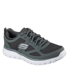 Skechers Flex Burns Agoura Trainers Mens Olive