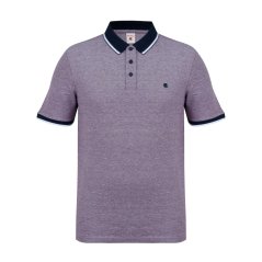 SoulCal Pique pánské polo tričko Burgundy/White