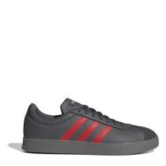 adidas VL Court Base Shoes Grey/Scarlet