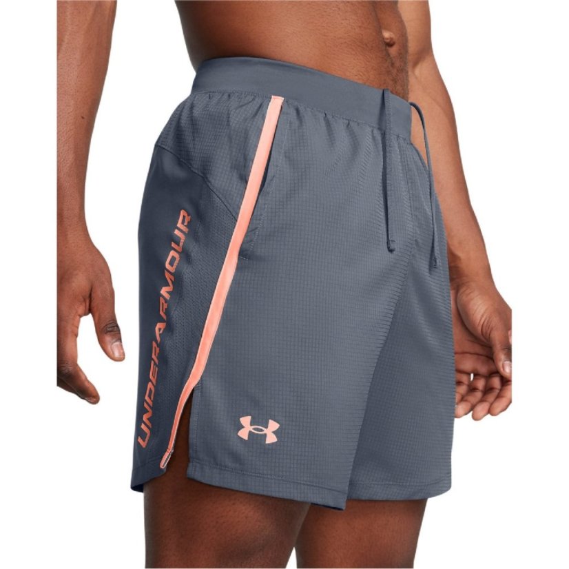 Under Armour Launch Texture Shorts Grey