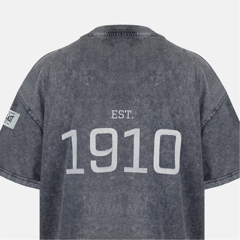 Everlast Men's NYC 1910 Oversized T-Shirt Washed Grey