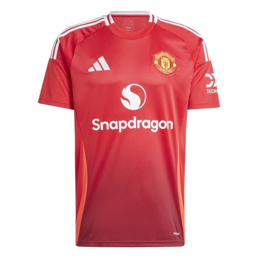 adidas Manchester United Home Shirt 2024 2025 Adults Red