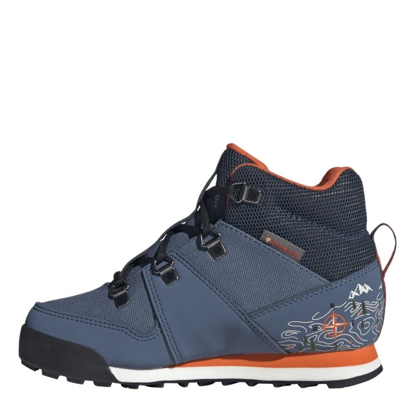 adidas Kids' Terrex Snowpitch Walking Shoes Black/Grey