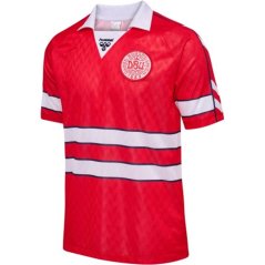 Hummel Denmark Retro Home Shirt 1988 Juniors Red/White