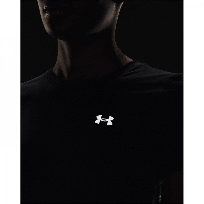 Under Armour Armour Ua Iso-Chill Laser Tee Ii Running Top Womens Blk/Gry