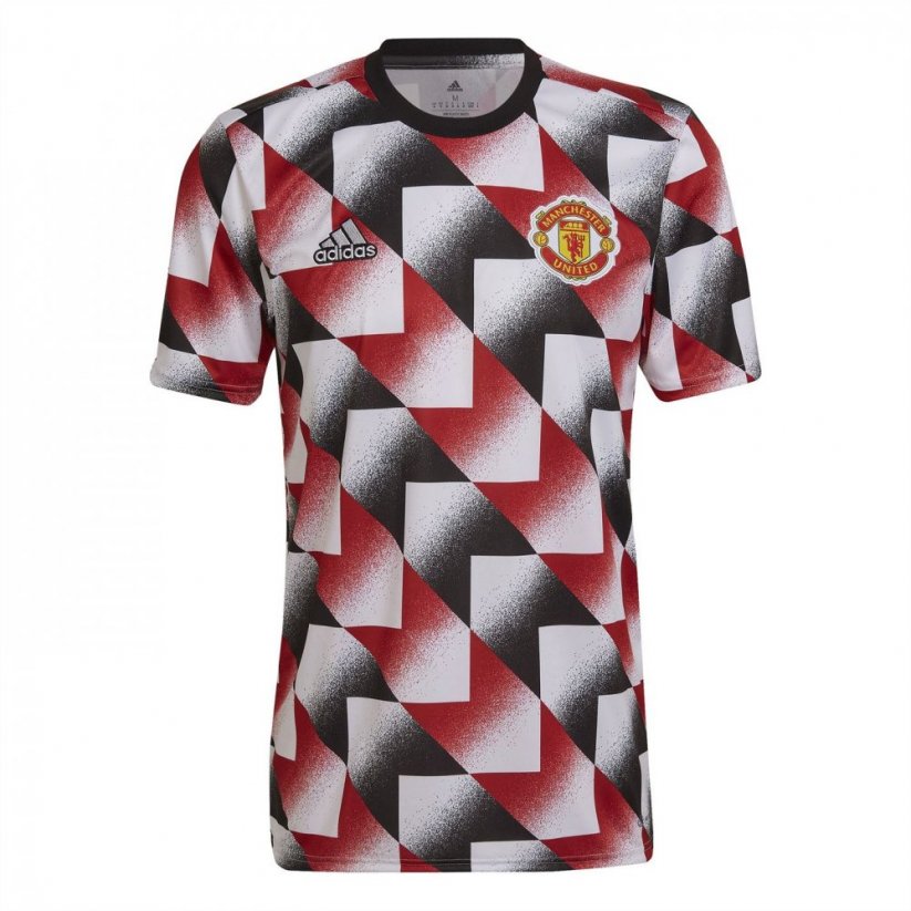 adidas Manchester United Pre Match Top 2022 2023 Adults White/Red