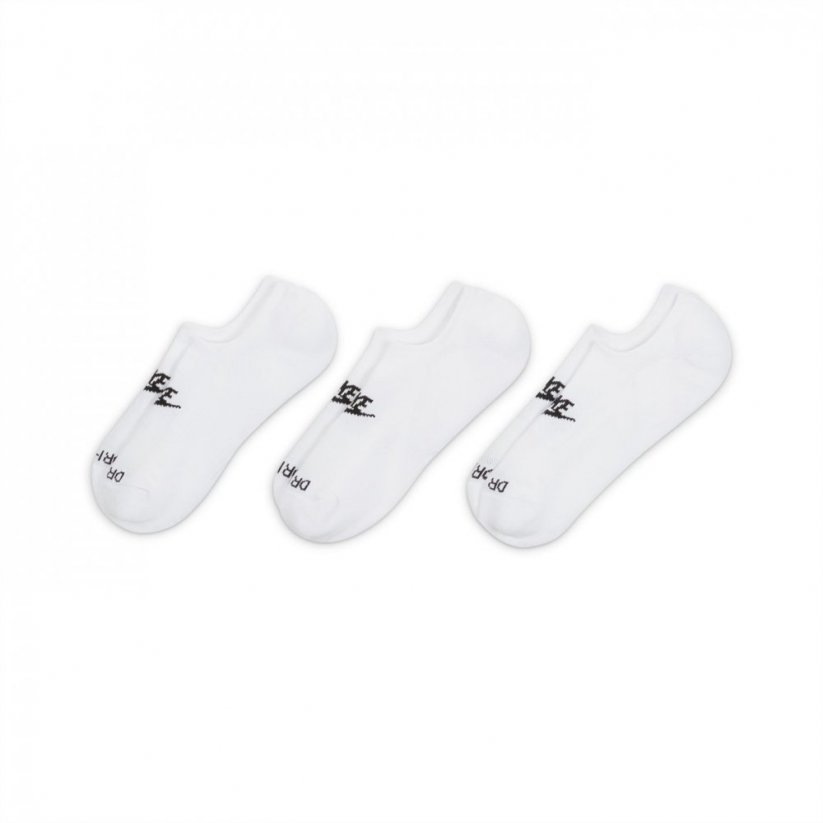 Nike Plus Cushioned Nike Footie 3pk Socks White/Black
