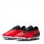 Nike Phantom Club GX Junior Firm Ground Football Boots Crimson/Black