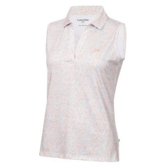Calvin Klein Golf Women's Short-Sleeve Performance Polo Shirt Coral