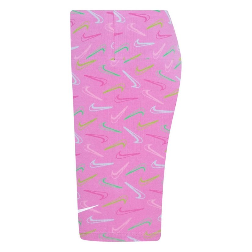 Nike Swoosh Logo Bike Shorts Blue