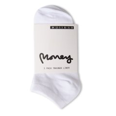 Money Tayla Trainers Socks White