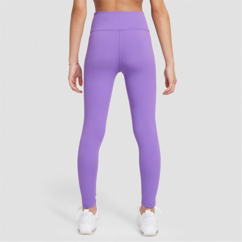 Nike Dri-FIT One Big Kids' (Girls') Leggings Blk Raspberry