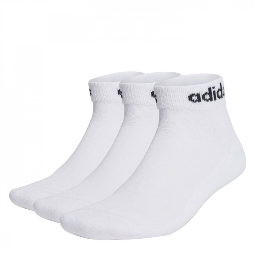 adidas Essentials Ankle 3 Pack Socks White/Black