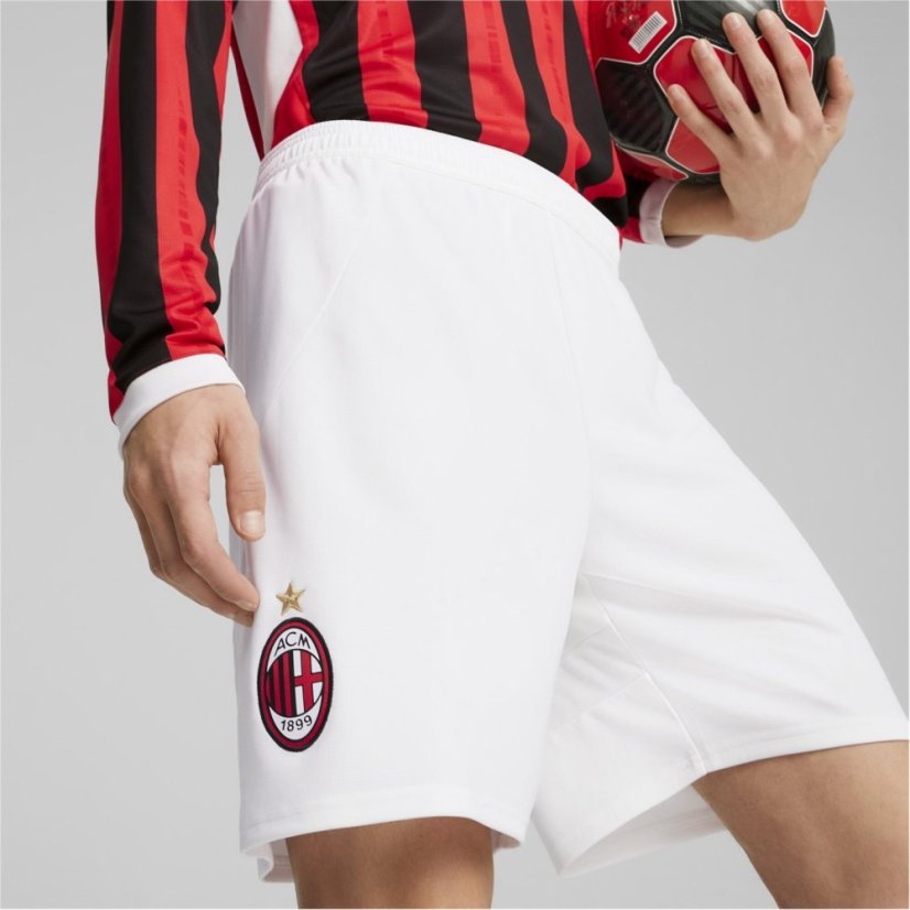 Puma AC Milan Home Shorts 2024 2025 Adults White