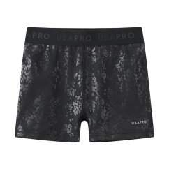 USA Pro 3 Inch Training Shorts Junior Girls Animal