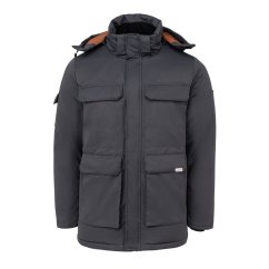 Lee Cooper Cooper Men Padded Parka Jacket Grey