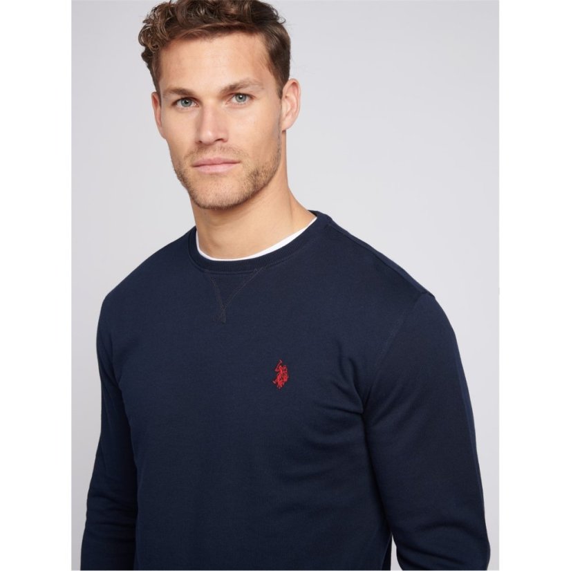 US Polo Assn DHM LB Crew Sn00 Navy/Red