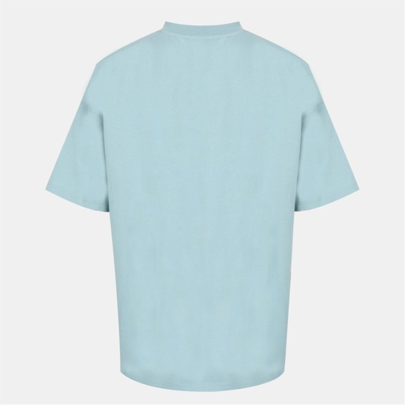 Everlast Men's D Print Cotton Short Sleeve T-Shirt Blue