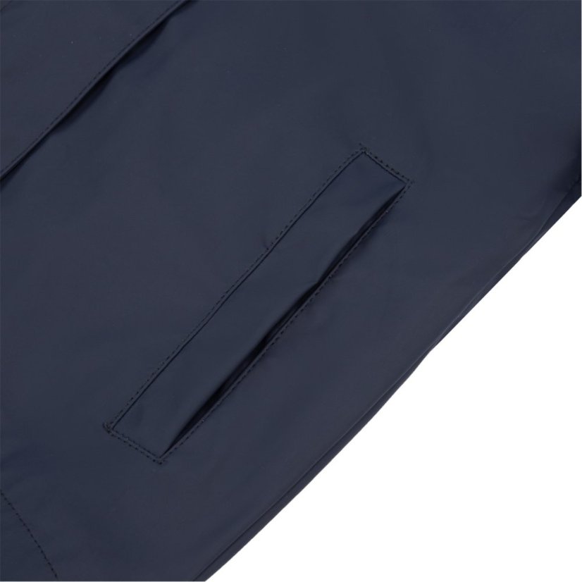Gelert Unisex Kids' PU Water Resistant Wind Resistant Long Sleeve Raincoat Navy