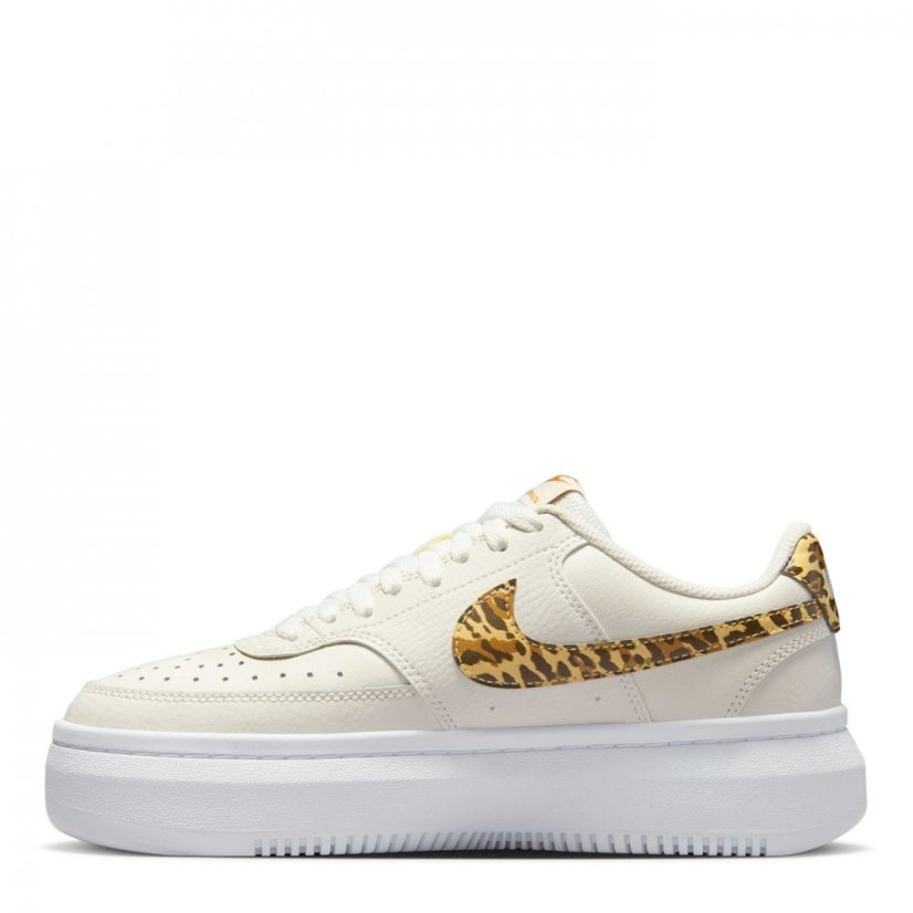 Nike Court Vision Alta Leather Womens Trainers White/Leopard