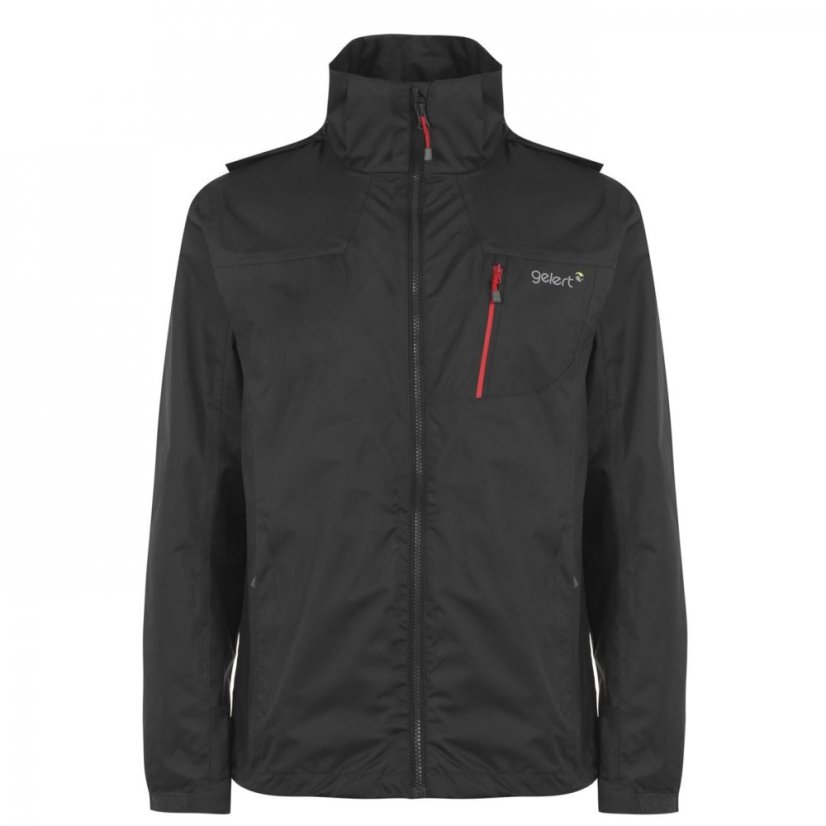 Gelert Horizon Waterproof Jacket for Men Char/Gelert Red