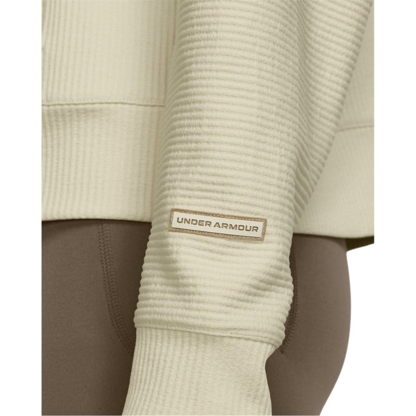 Under Armour Women's Journey Rib Over the Head Performance Hoodie Brown