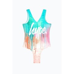 Hype Kids' Drips One Piece Swimsuit Multi