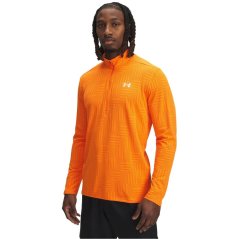 Under Armour Men's Tech Geotessa 1/4 Zip Fleece Orange