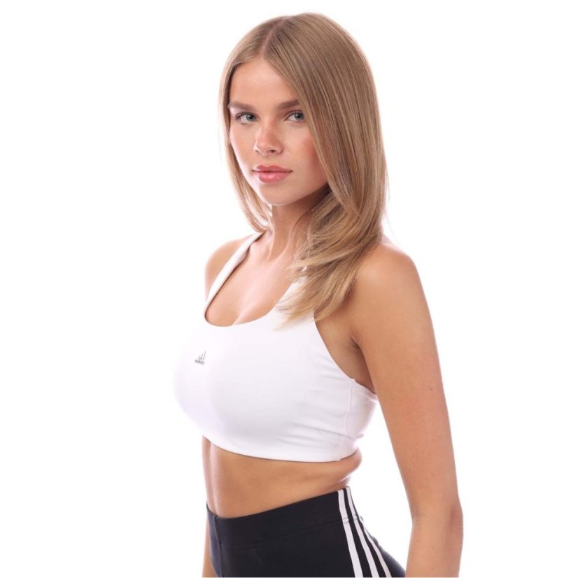 adidas Powerimpact Training Medium-Support Bra White