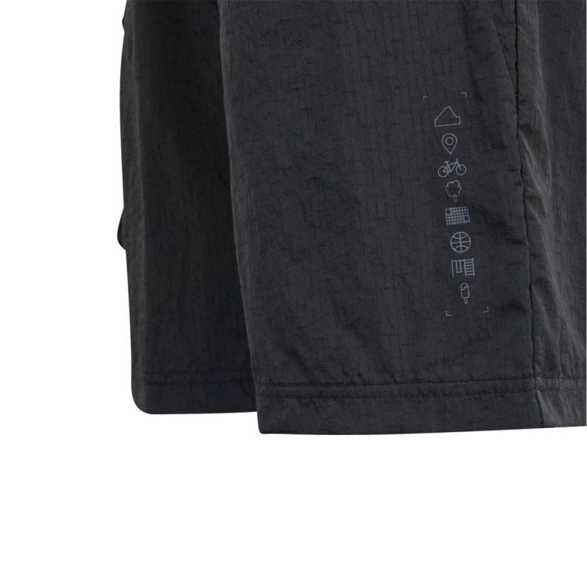 adidas Unisex Kids Woven Tracksuit Shorts Black/Black