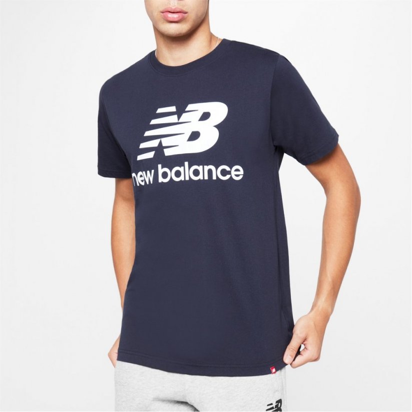 New Balance Stack Logo T Shirt Eclipse