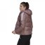 adidas Midweight Down Hooded Jacket Womens Wonder Oxide